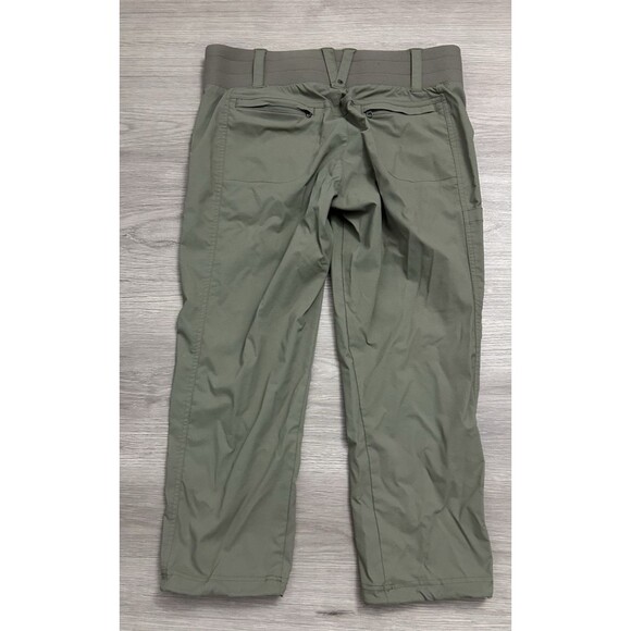 Title Nine Capri Pants Womens  Hiking Y2K Grunge Military Outdoor Crop 6 green - Picture 6 of 7